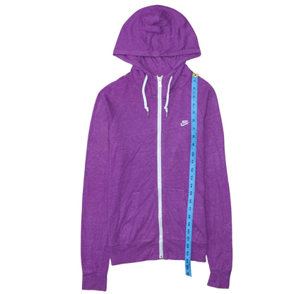 Womens UK Size S Nike Purple Full Zip Hoodie