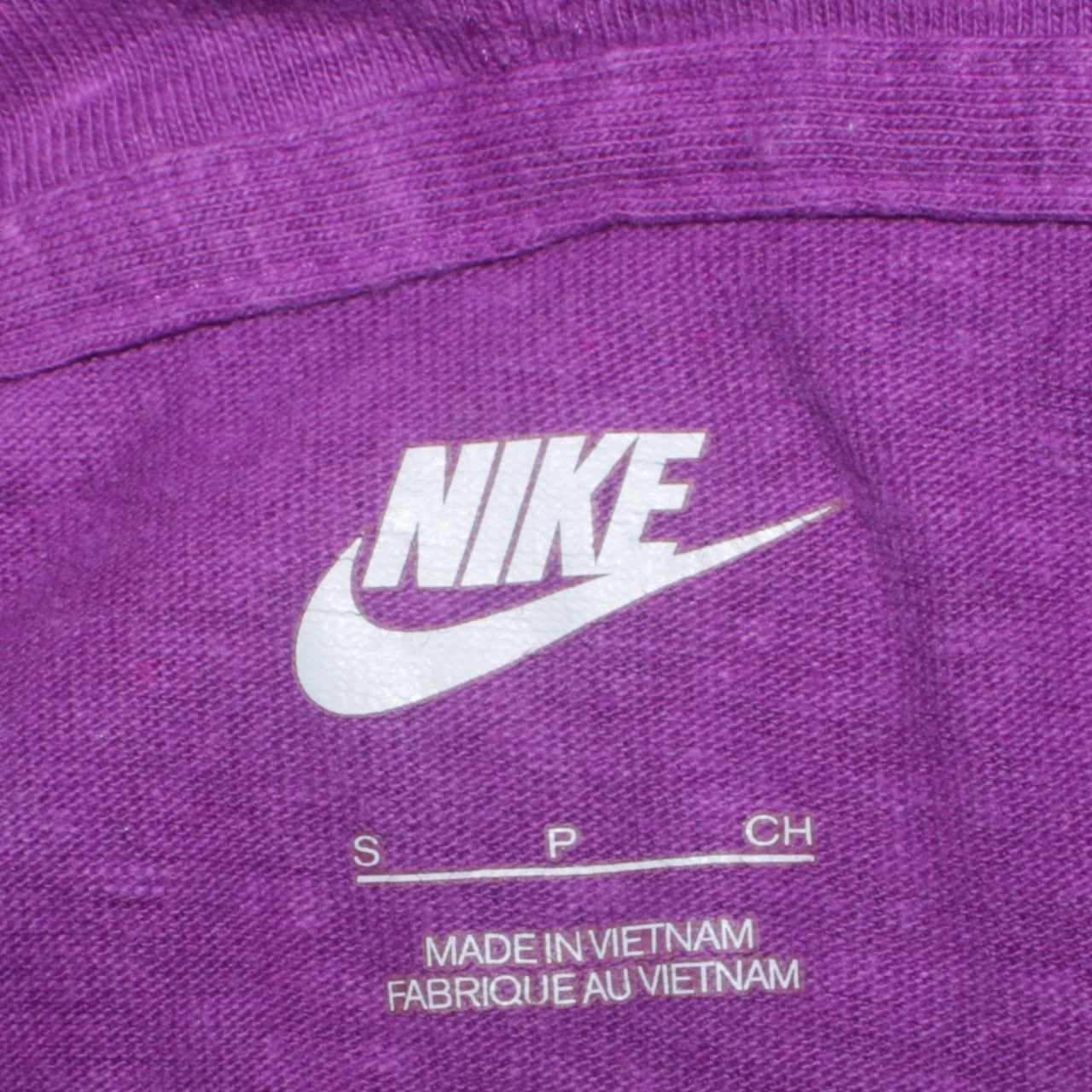 Womens UK Size S Nike Purple Full Zip Hoodie