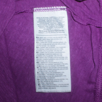 Womens UK Size S Nike Purple Full Zip Hoodie