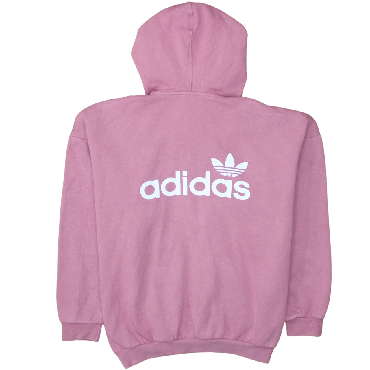 Womens UK Size 8 adidas Pink Pullover Hoodie