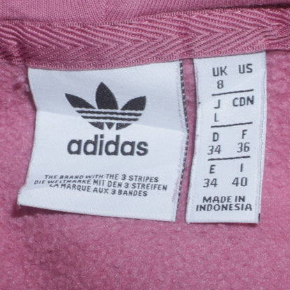 Womens UK Size 8 adidas Pink Pullover Hoodie