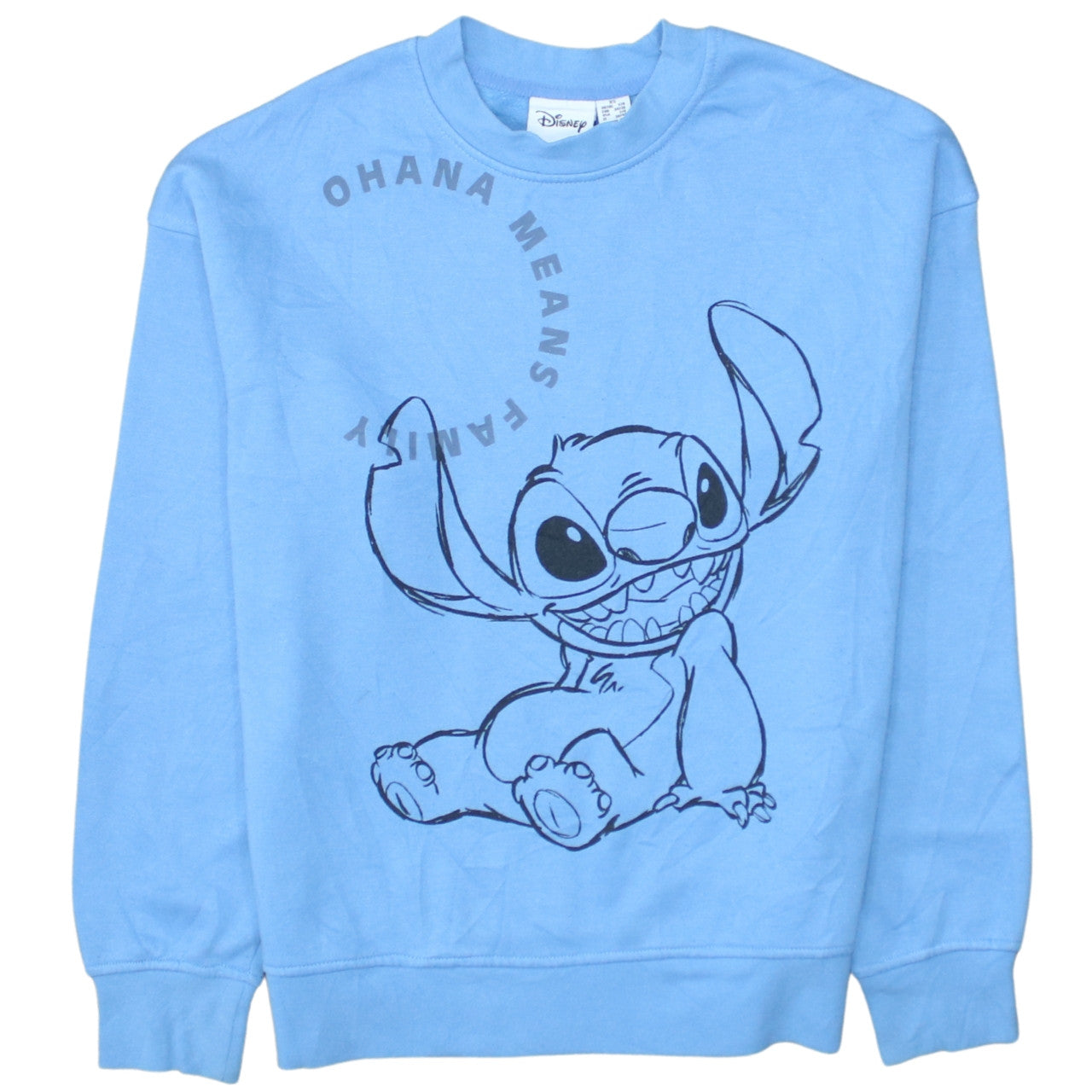 Womens UK Size XS Disney Blue Pullover Sweatshirt