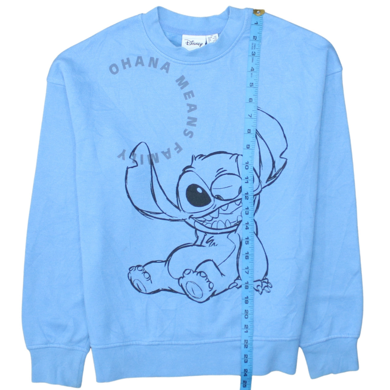 Womens UK Size XS Disney Blue Pullover Sweatshirt