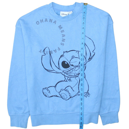 Womens UK Size XS Disney Blue Pullover Sweatshirt