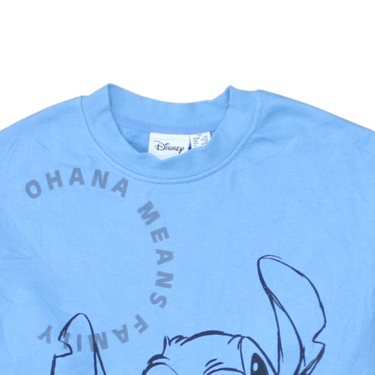 Womens UK Size XS Disney Blue Pullover Sweatshirt