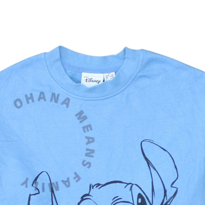 Womens UK Size XS Disney Blue Pullover Sweatshirt