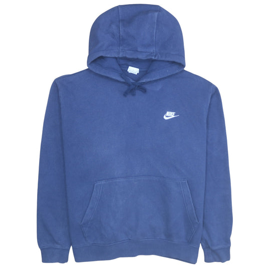 Mens UK Size XL Nike Blue Pullover Hoodie