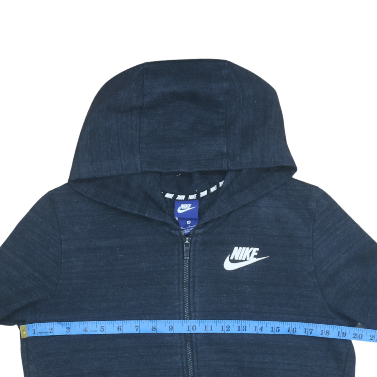 Mens UK Size M Nike Black Full Zip Hoodie