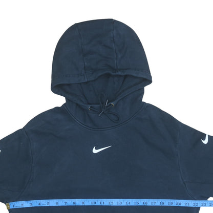 Womens UK Size L Nike Blue Pullover Hoodie