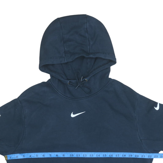 Womens UK Size L Nike Blue Pullover Hoodie