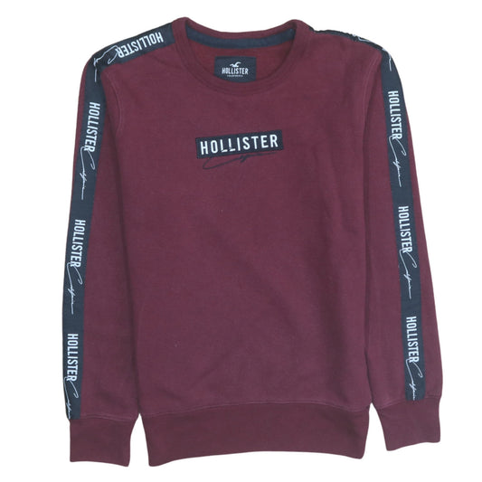 Mens UK Size XS Hollister Red Pullover Sweatshirt