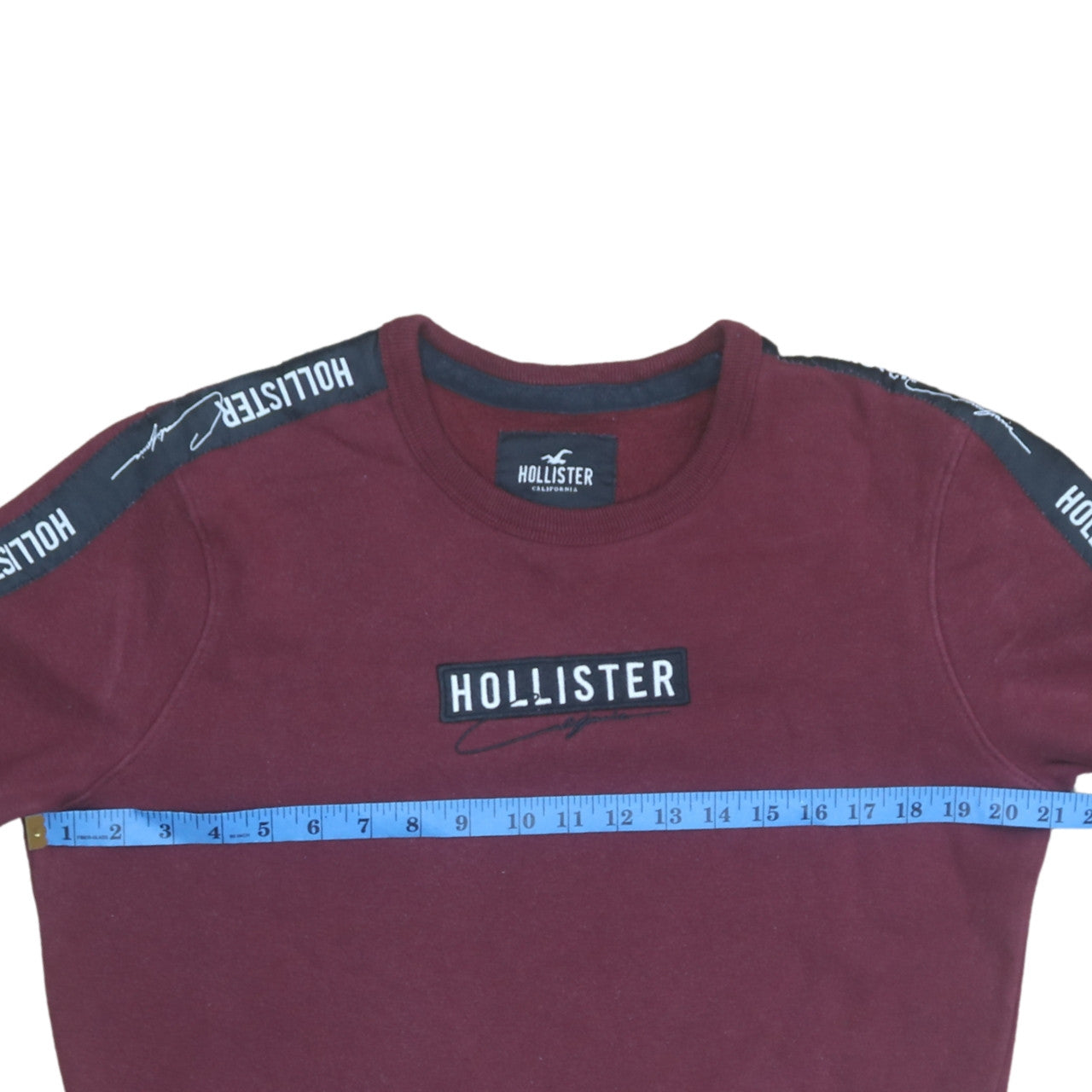 Mens UK Size XS Hollister Red Pullover Sweatshirt