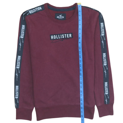 Mens UK Size XS Hollister Red Pullover Sweatshirt
