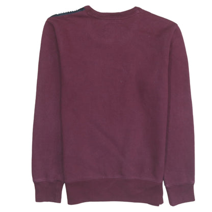 Mens UK Size XS Hollister Red Pullover Sweatshirt