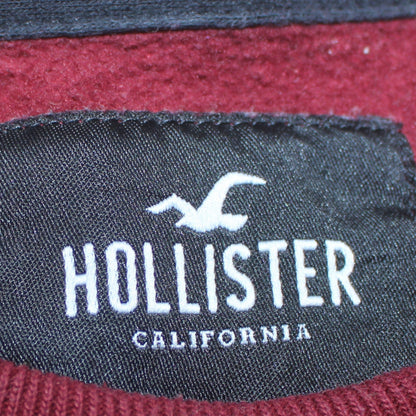 Mens UK Size XS Hollister Red Pullover Sweatshirt