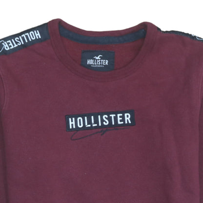 Mens UK Size XS Hollister Red Pullover Sweatshirt