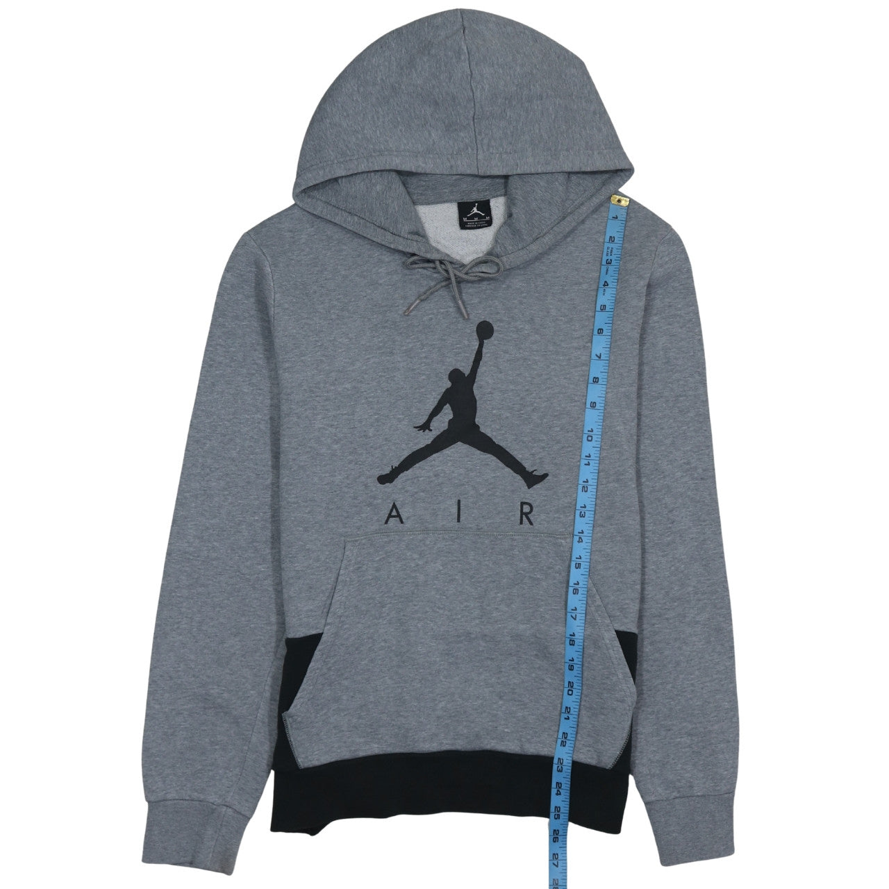 Mens UK Size M Jordan Grey Pullover Hoodie