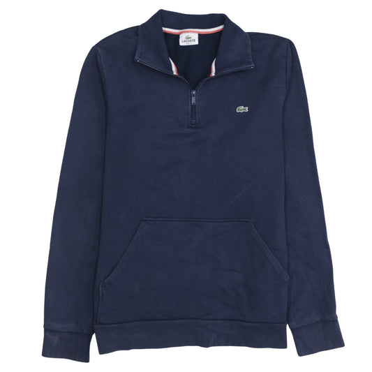 Mens UK Size XL Lacoste Blue Henley Sweatshirt