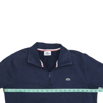 Mens UK Size XL Lacoste Blue Henley Sweatshirt