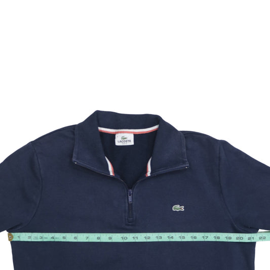 Mens UK Size XL Lacoste Blue Henley Sweatshirt