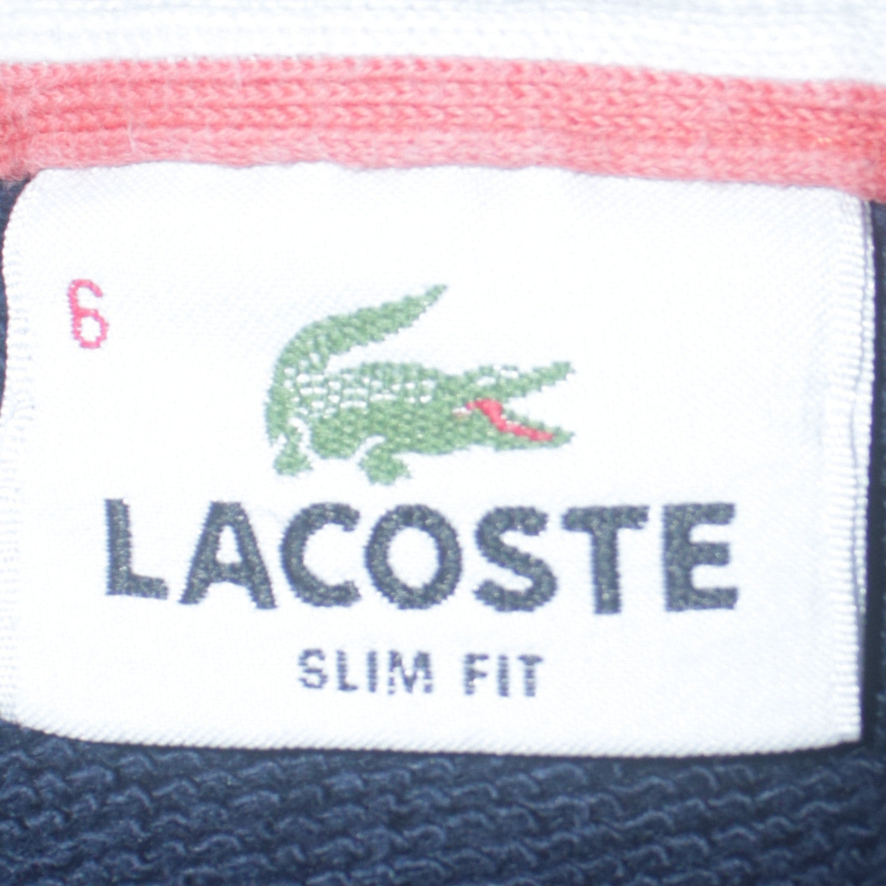 Mens UK Size XL Lacoste Blue Henley Sweatshirt