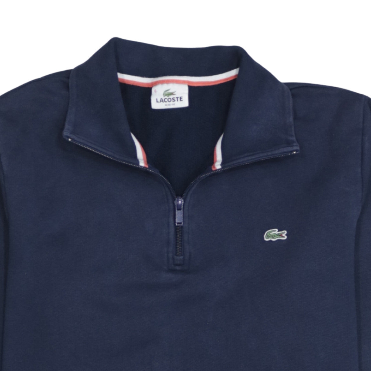 Mens UK Size XL Lacoste Blue Henley Sweatshirt