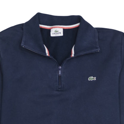 Mens UK Size XL Lacoste Blue Henley Sweatshirt