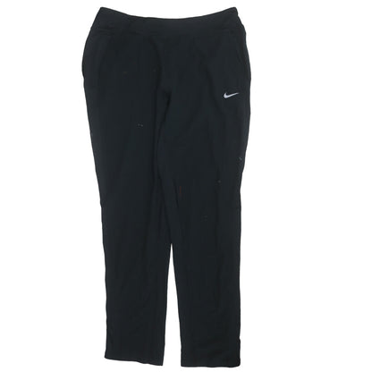 Womens UK Size L Nike Slim Fit Track Pants Black Trousers