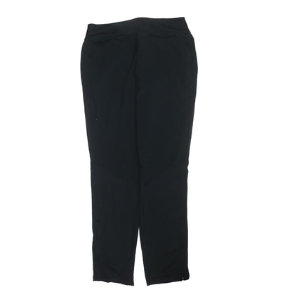 Womens UK Size L Nike Slim Fit Track Pants Black Trousers