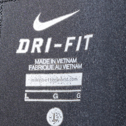 Womens UK Size L Nike Slim Fit Track Pants Black Trousers