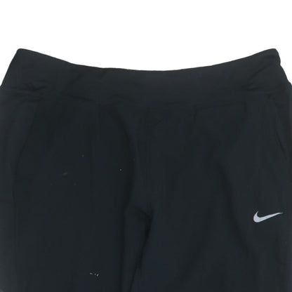 Womens UK Size L Nike Slim Fit Track Pants Black Trousers