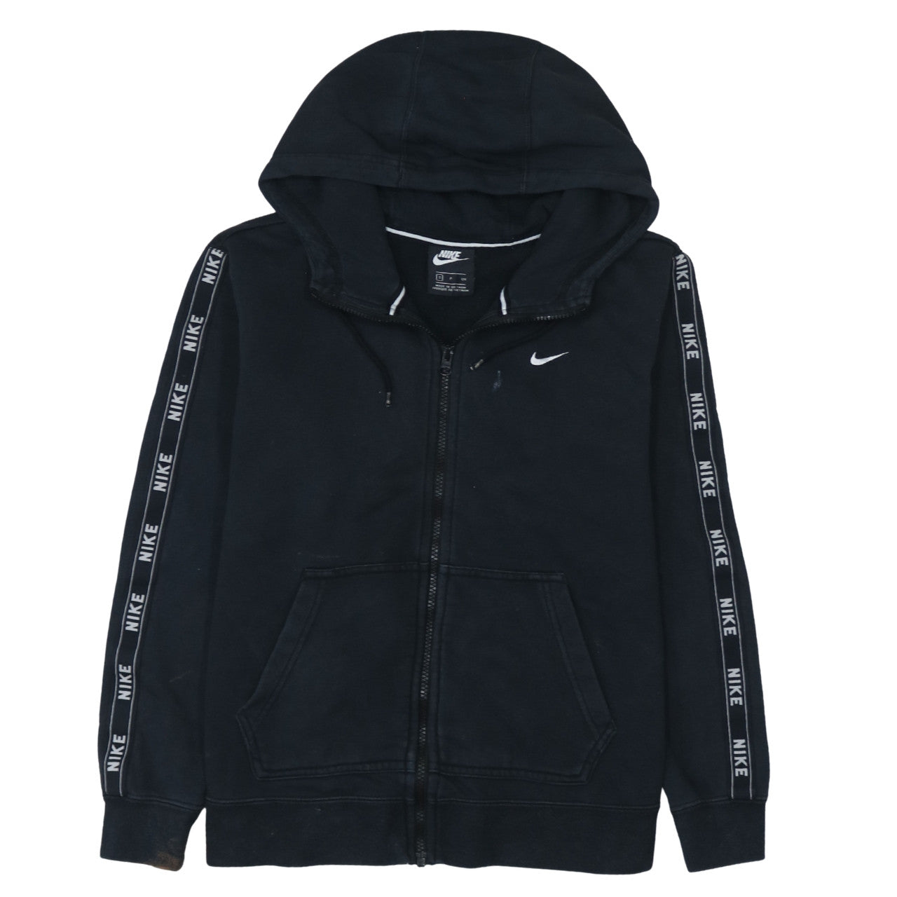 Mens UK Size S Nike Black Full Zip Hoodie