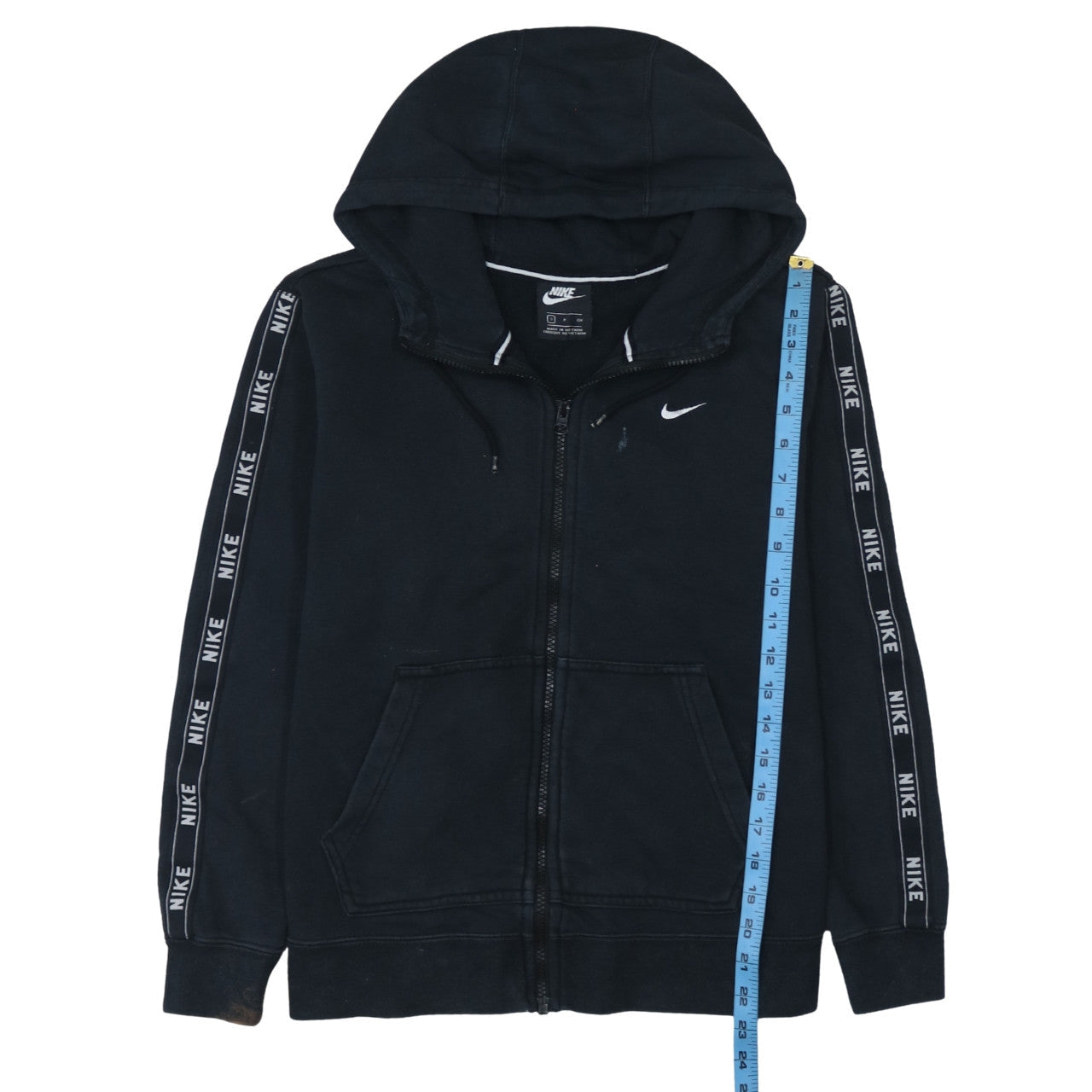 Mens UK Size S Nike Black Full Zip Hoodie