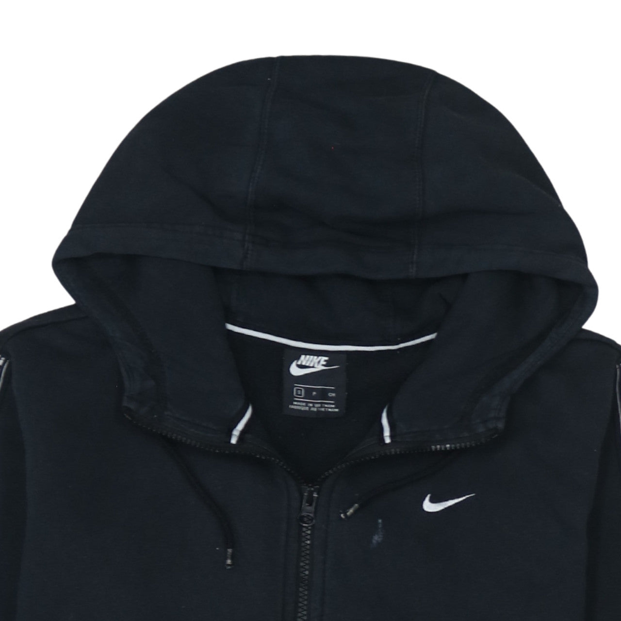 Mens UK Size S Nike Black Full Zip Hoodie