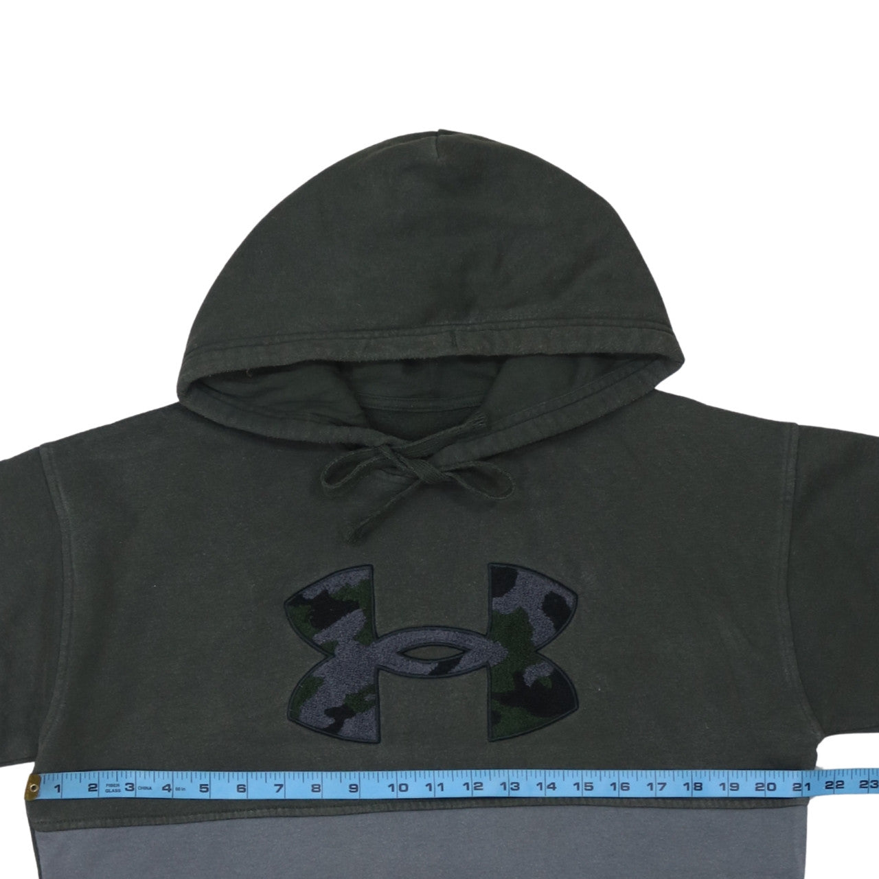 Mens UK Size S Under armour Green Pullover Hoodie