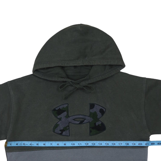 Mens UK Size S Under armour Green Pullover Hoodie