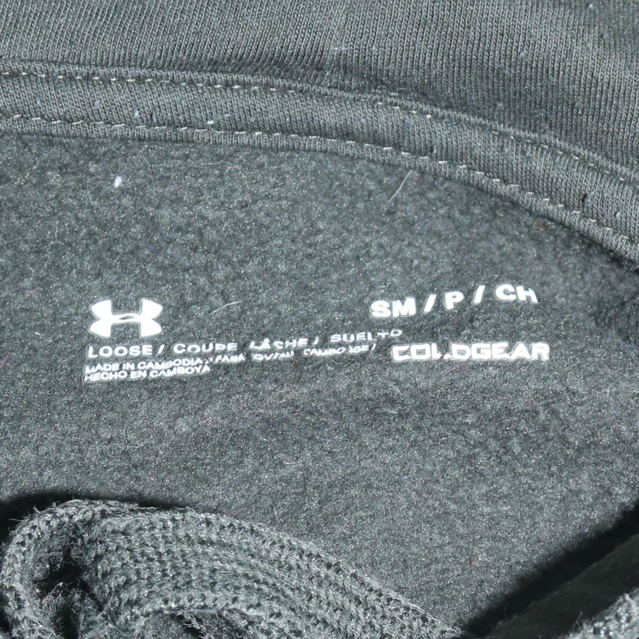 Mens UK Size S Under armour Green Pullover Hoodie
