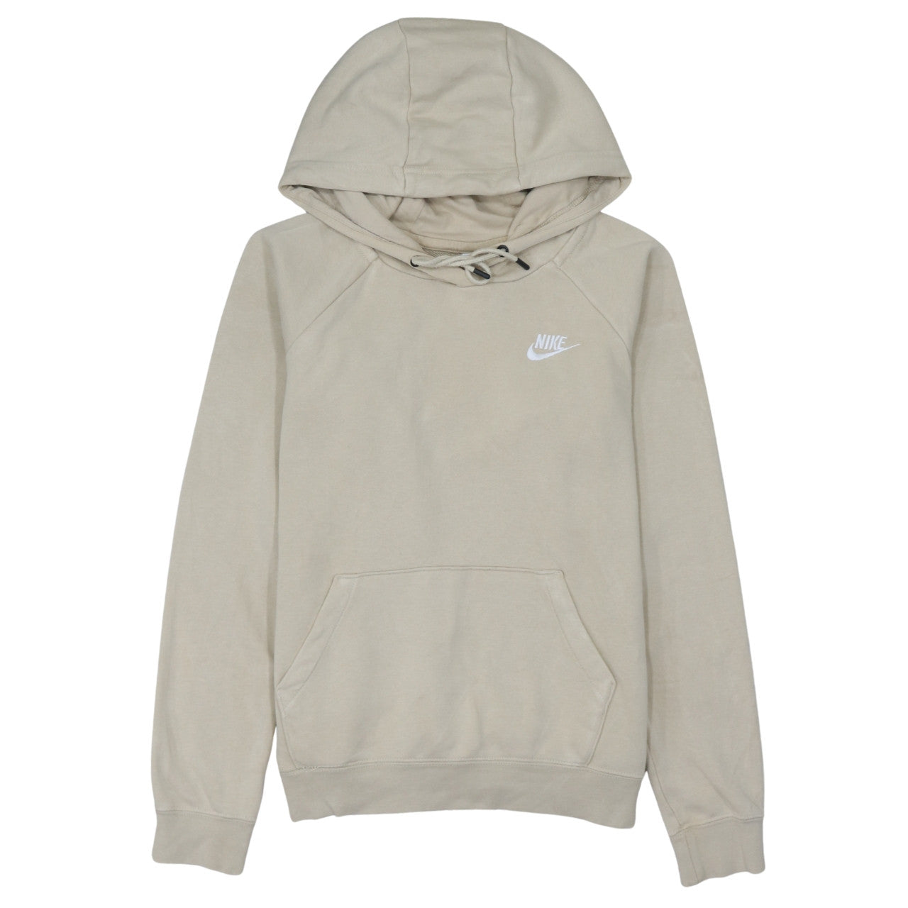 Womens UK Size S Nike Beige Pullover Hoodie