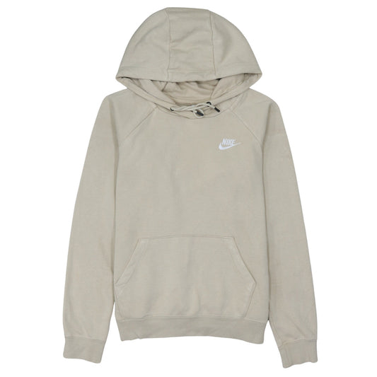 Womens UK Size S Nike Beige Pullover Hoodie