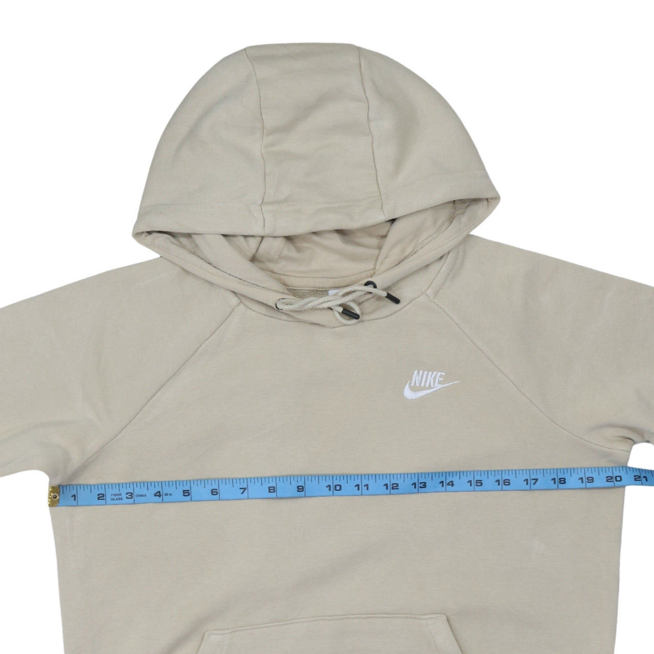 Womens UK Size S Nike Beige Pullover Hoodie