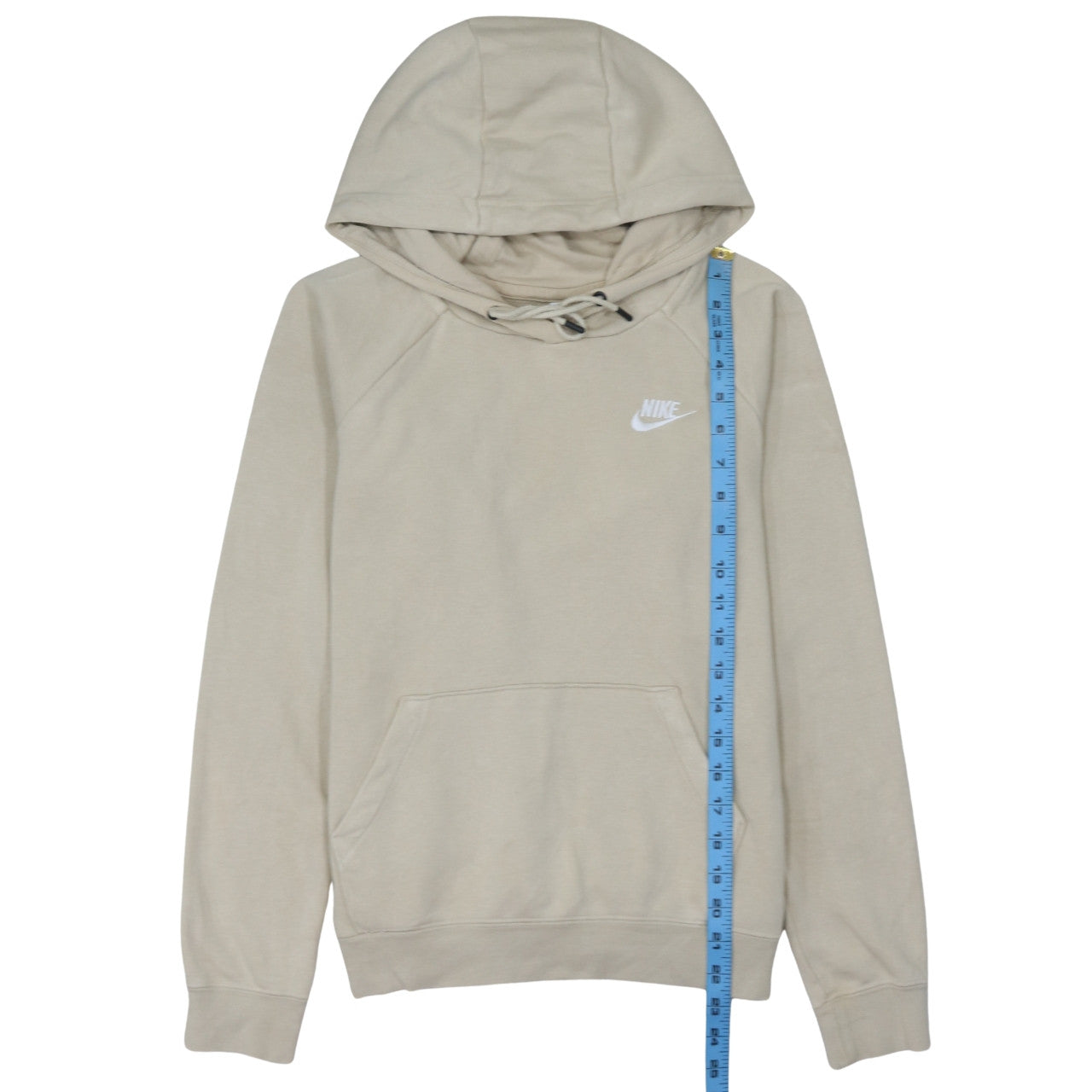 Womens UK Size S Nike Beige Pullover Hoodie