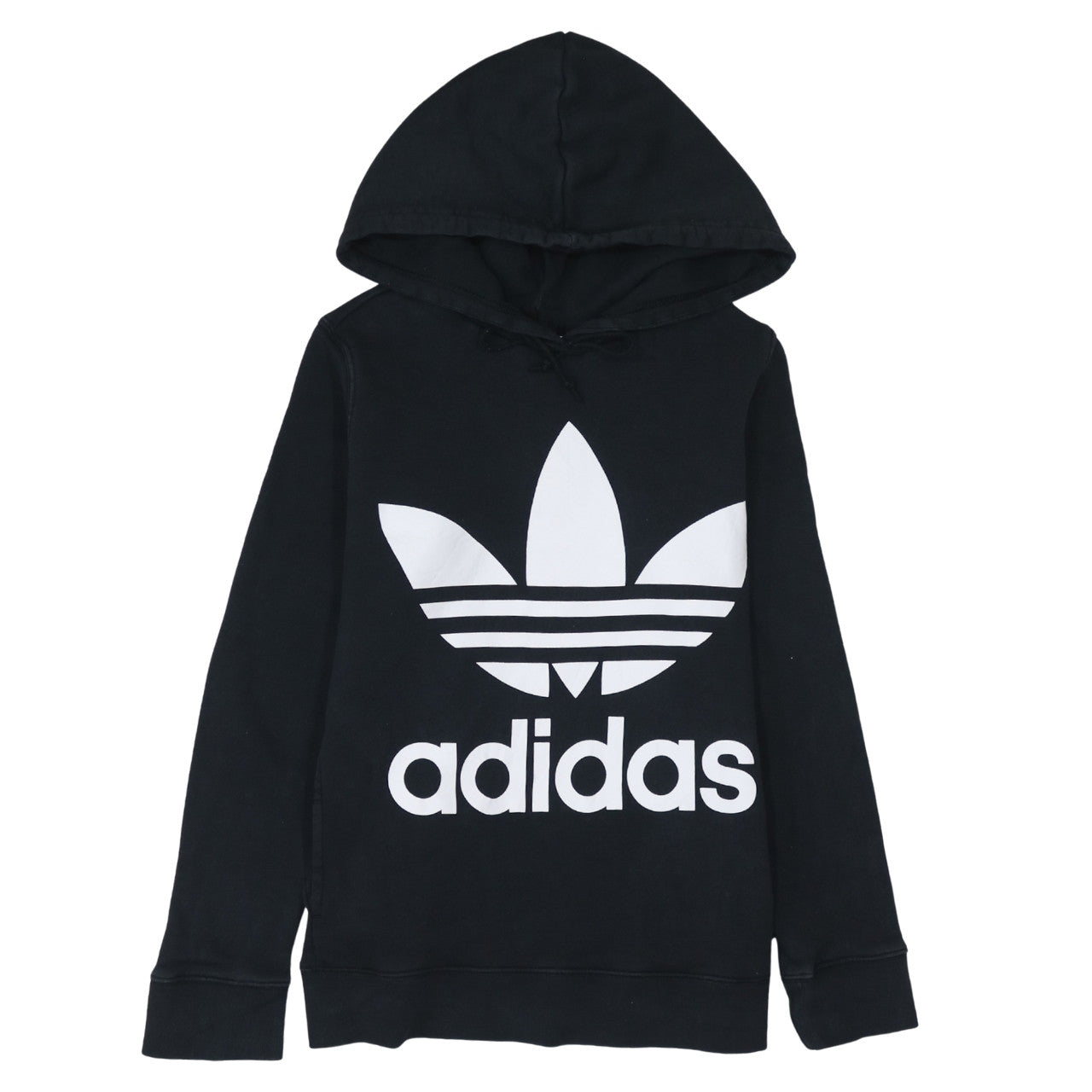 Womens UK Size 8 adidas Black Pullover Hoodie