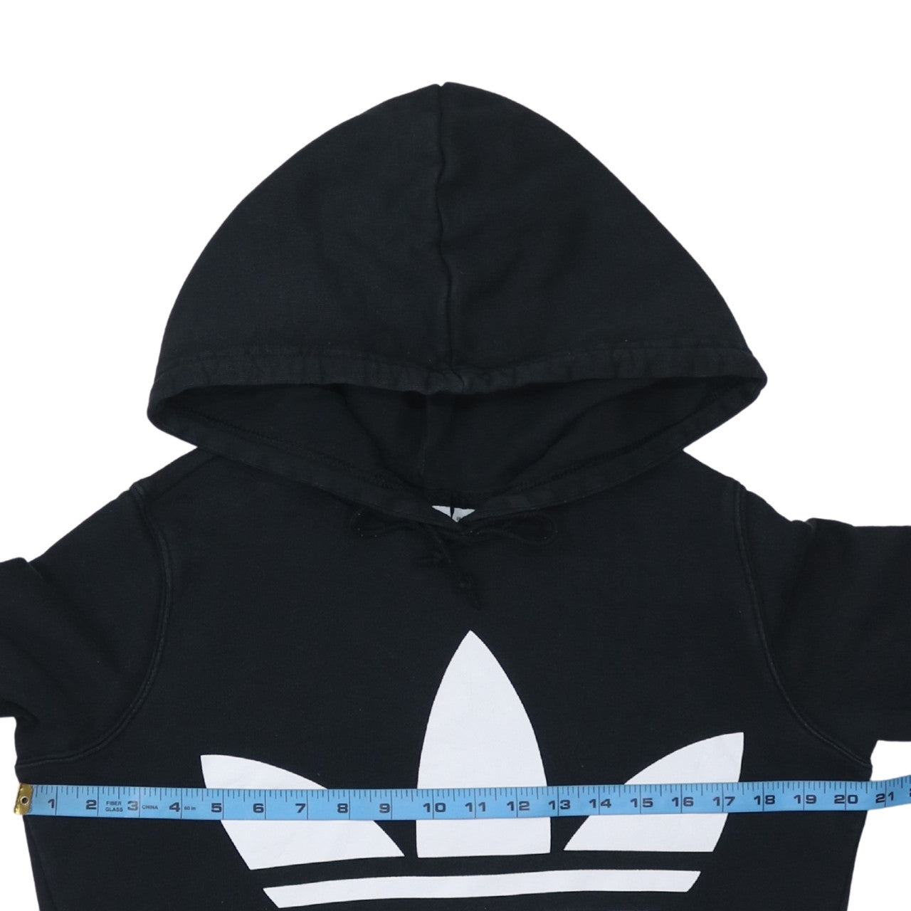Womens UK Size 8 adidas Black Pullover Hoodie