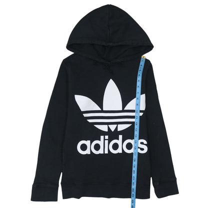 Womens UK Size 8 adidas Black Pullover Hoodie