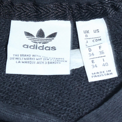 Womens UK Size 8 adidas Black Pullover Hoodie