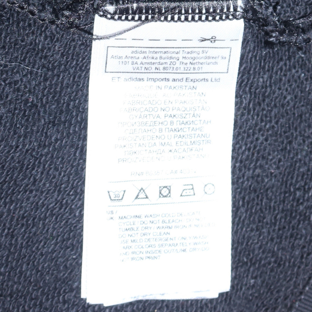 Womens UK Size 8 adidas Black Pullover Hoodie
