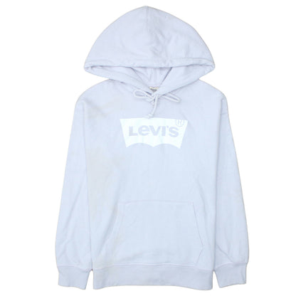 Womens UK Size S Levi's White Pullover Hoodie