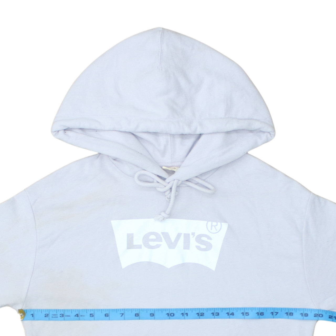 Womens UK Size S Levi's White Pullover Hoodie