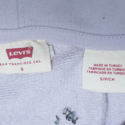Womens UK Size S Levi's White Pullover Hoodie