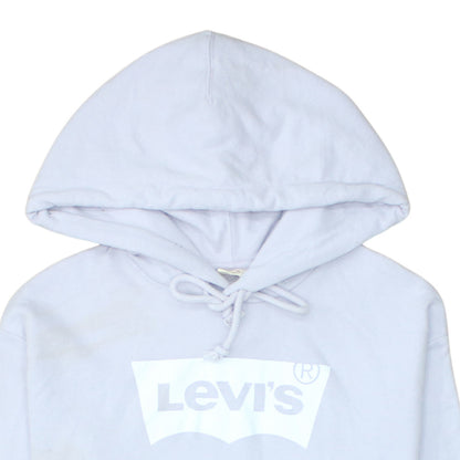 Womens UK Size S Levi's White Pullover Hoodie